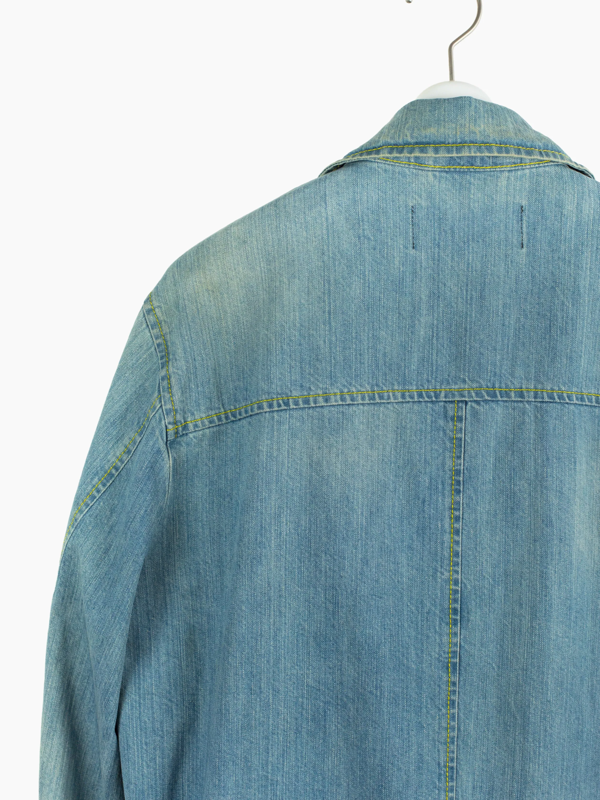 Hussein Chalayan 2000s Blue Denim Utility Jacket