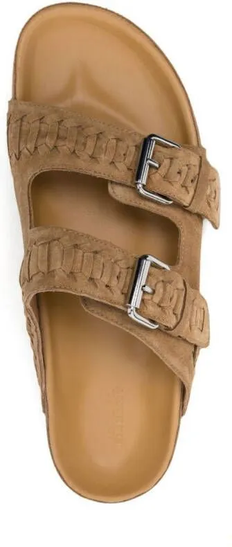 ISABEL MARANT buckle strap sandals Brown