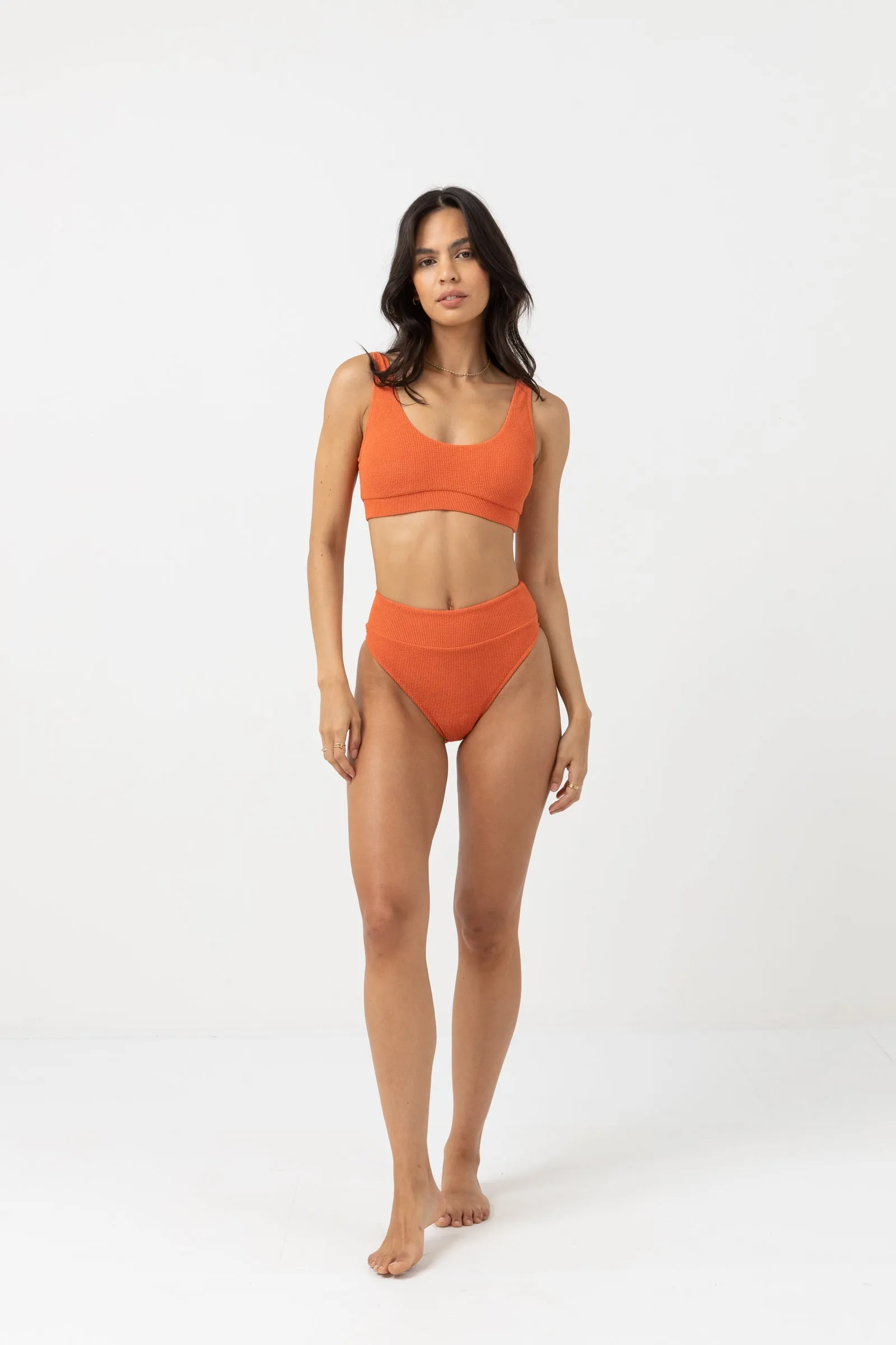 Chilli Isla Rib High Waisted Banded Pants