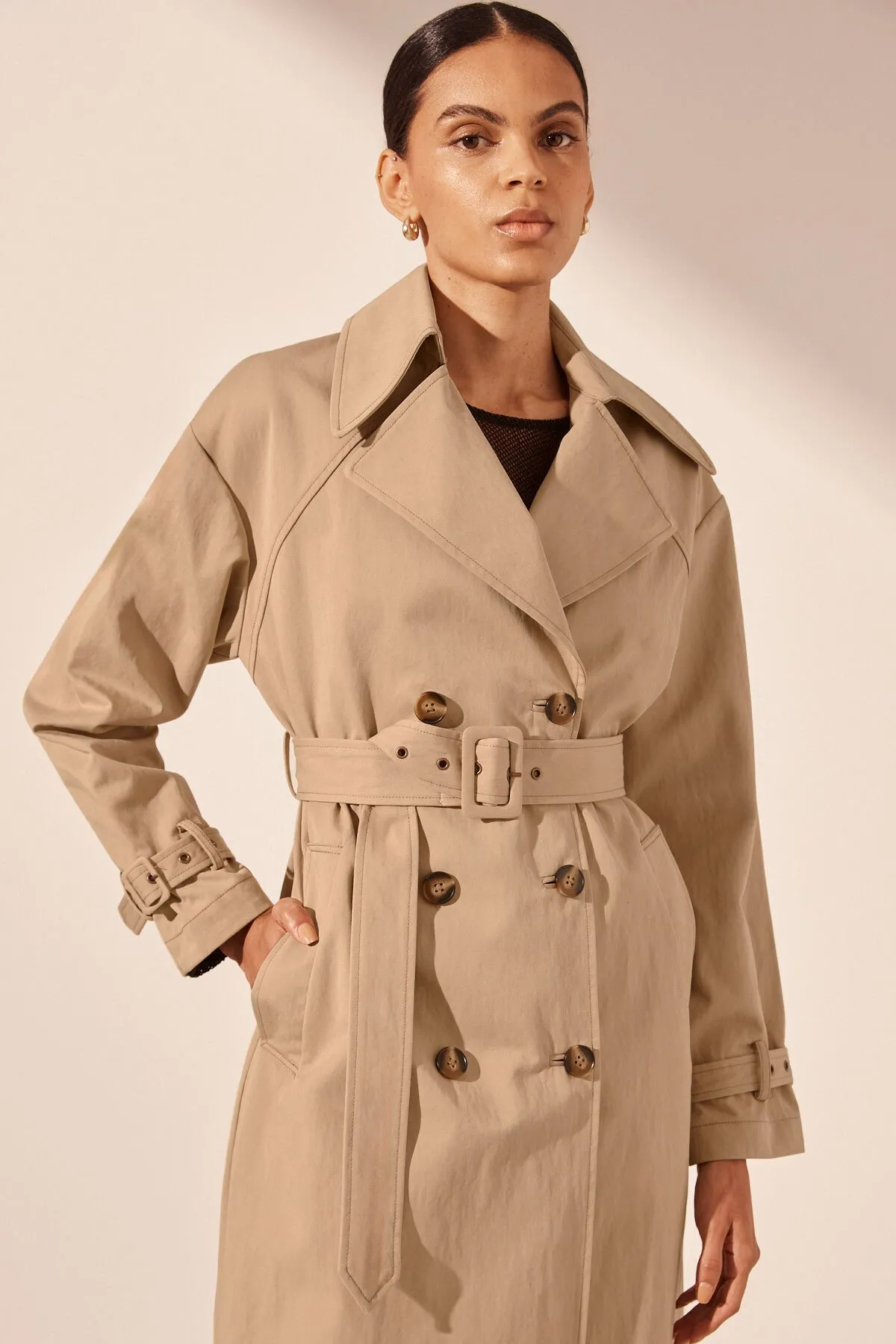 KAI Beige Trench Coat - Khaki Color