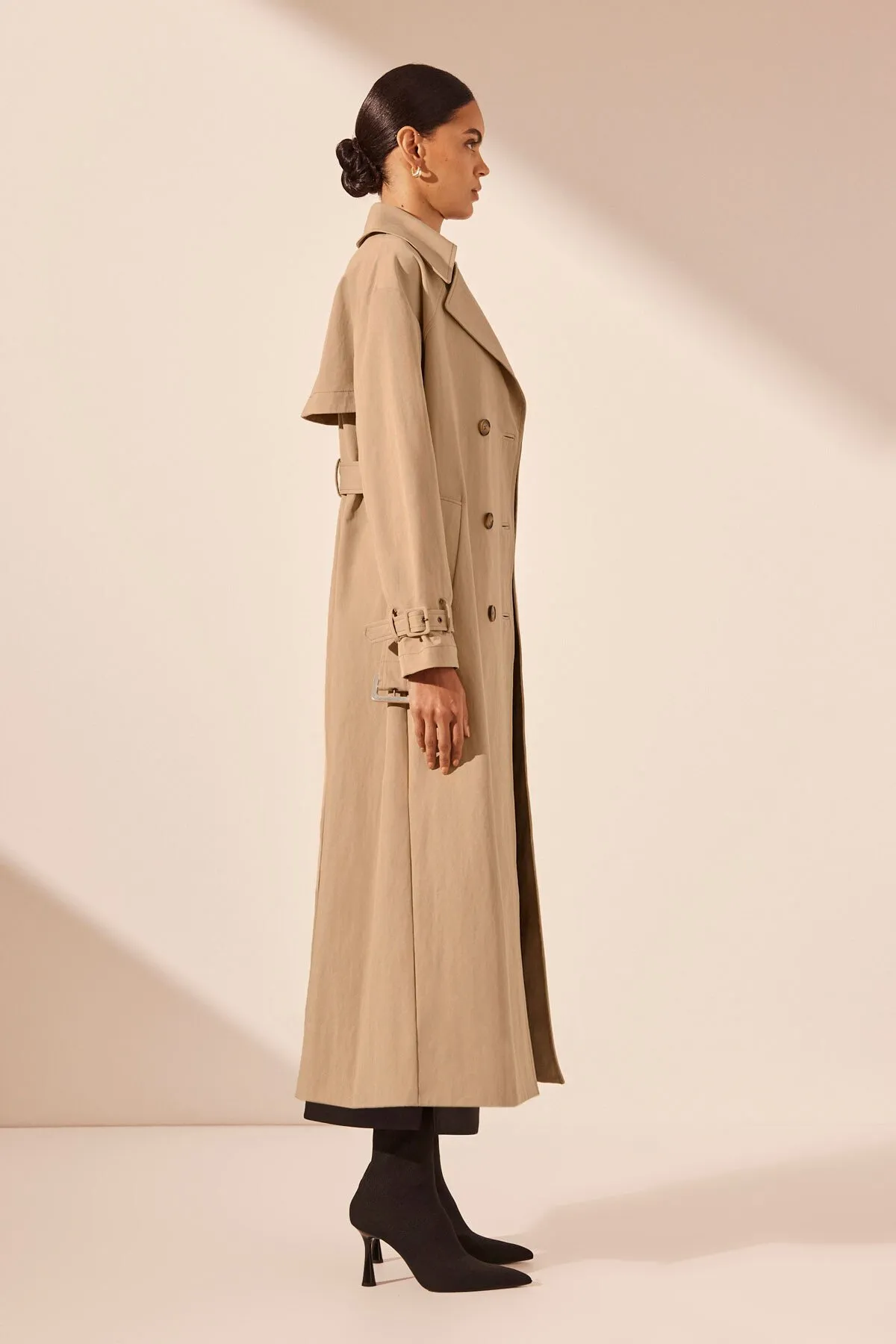 KAI Beige Trench Coat - Khaki Color