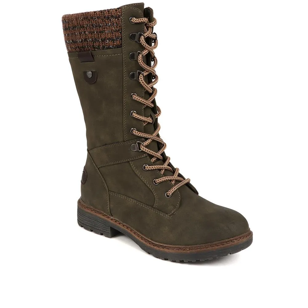 Lace-Up Calf Boots - BRK38009 / 324 531: Shop Now