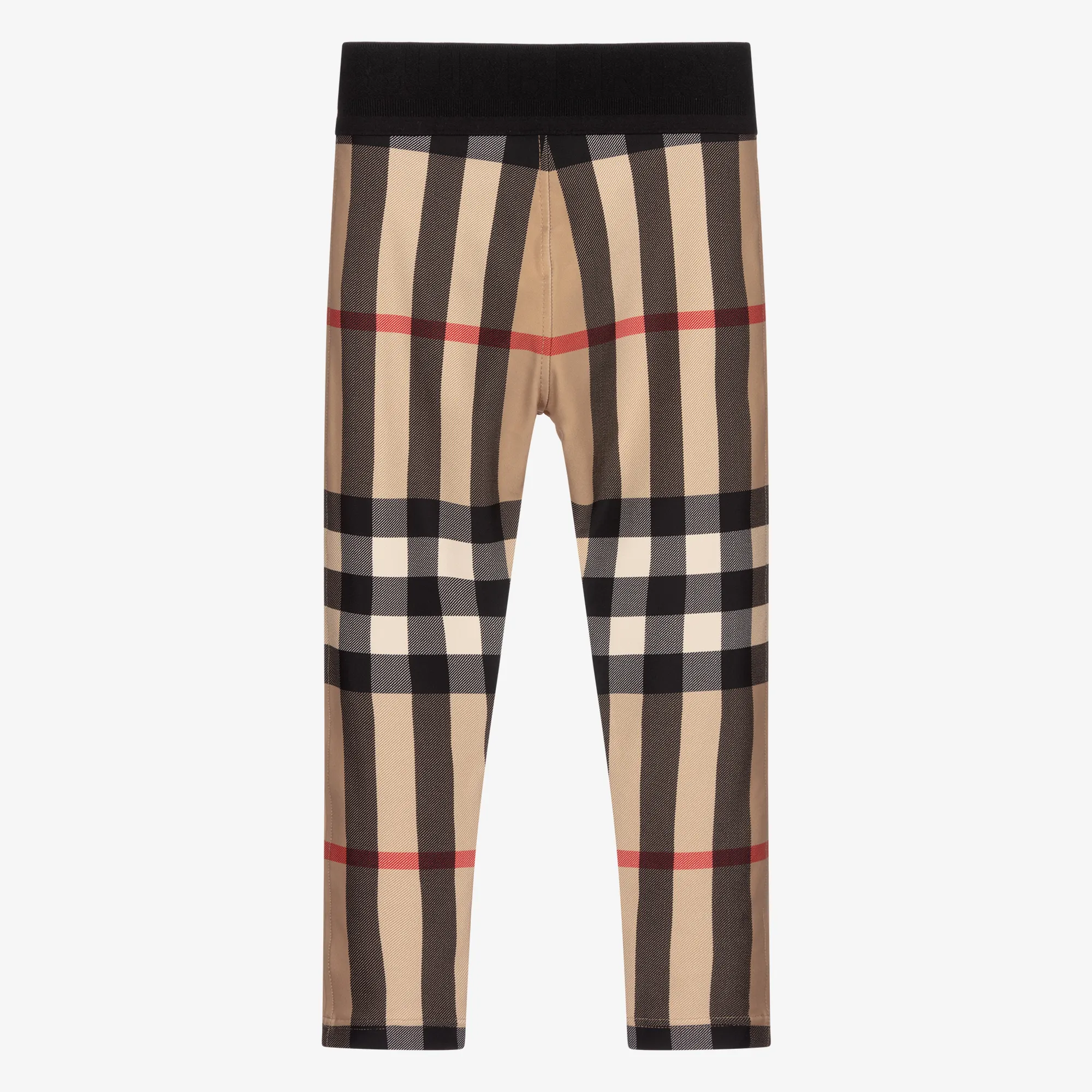 Large Check Beige Leggings