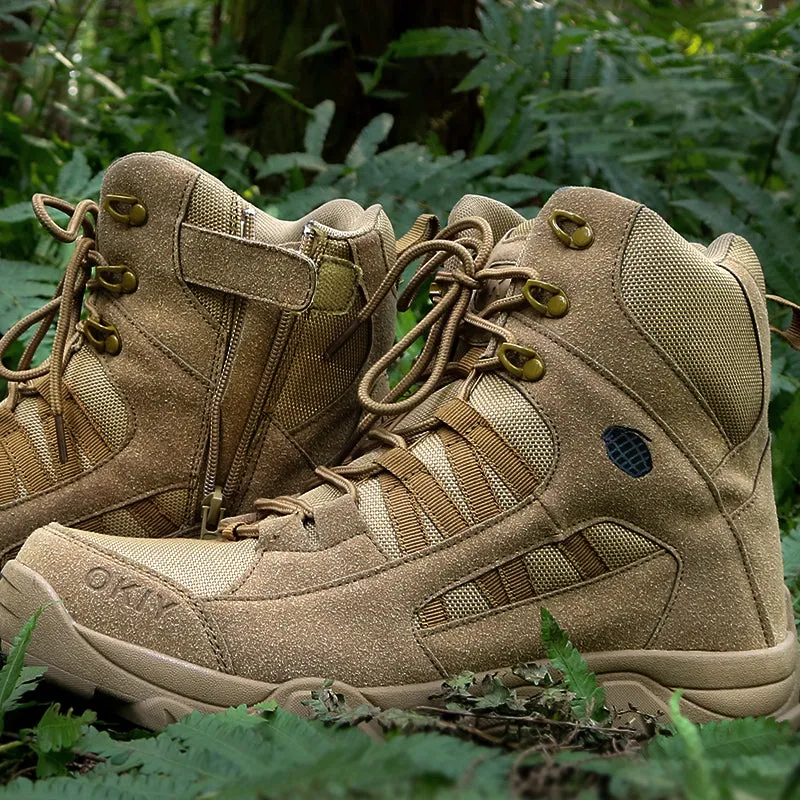 Lightweight Military High-top Boots for Men Outdoor Tactical Use