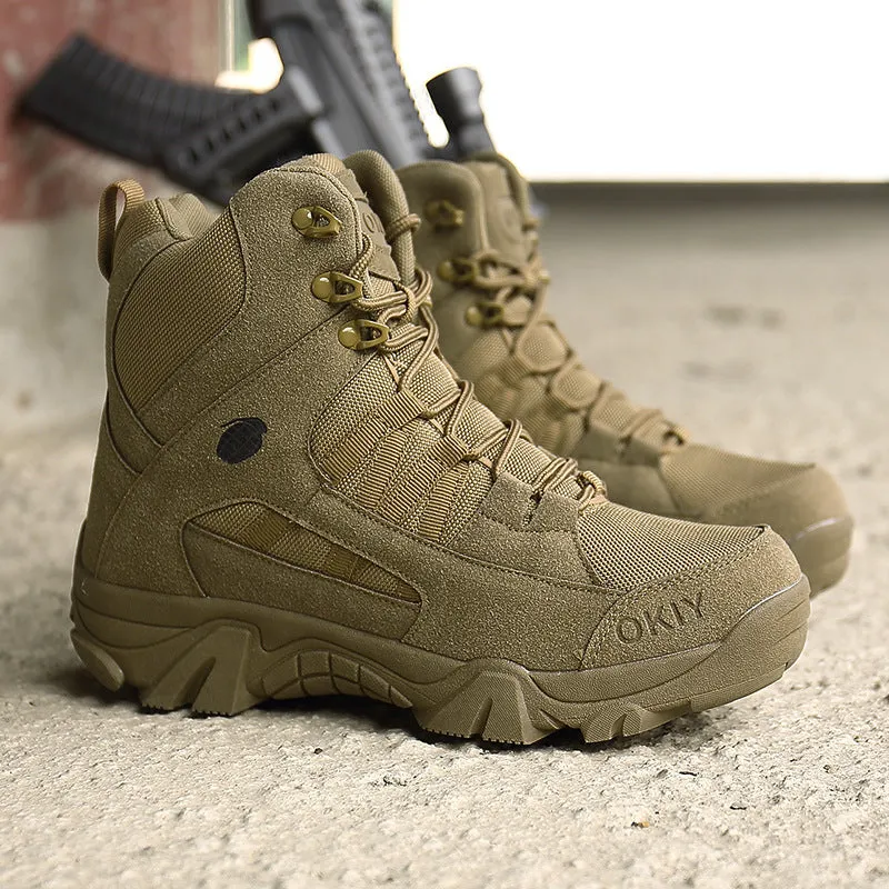 Lightweight Military High-top Boots for Men Outdoor Tactical Use