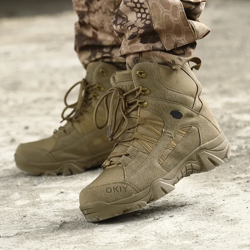 Lightweight Military High-top Boots for Men Outdoor Tactical Use