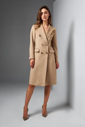 Loren Cashmere Wool Camel Coat