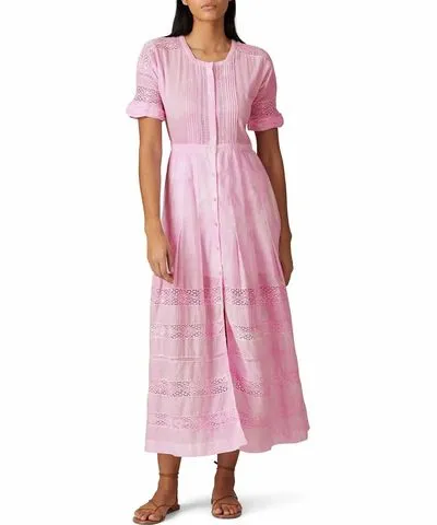 Peony Pink LoveShackFancy Edie Dress