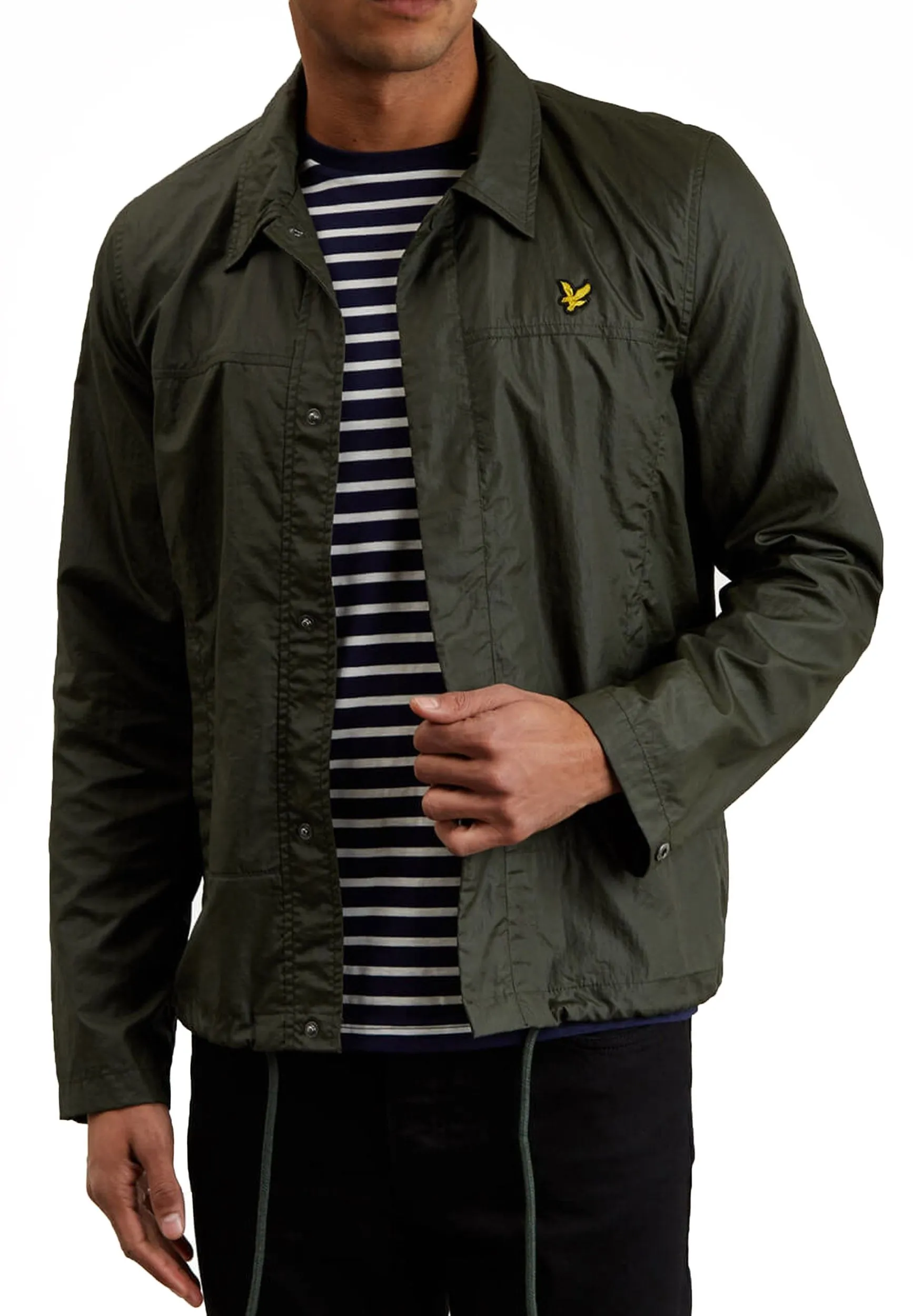 Lyle and Scott Coach Zip Through Jacket - Dark Sage