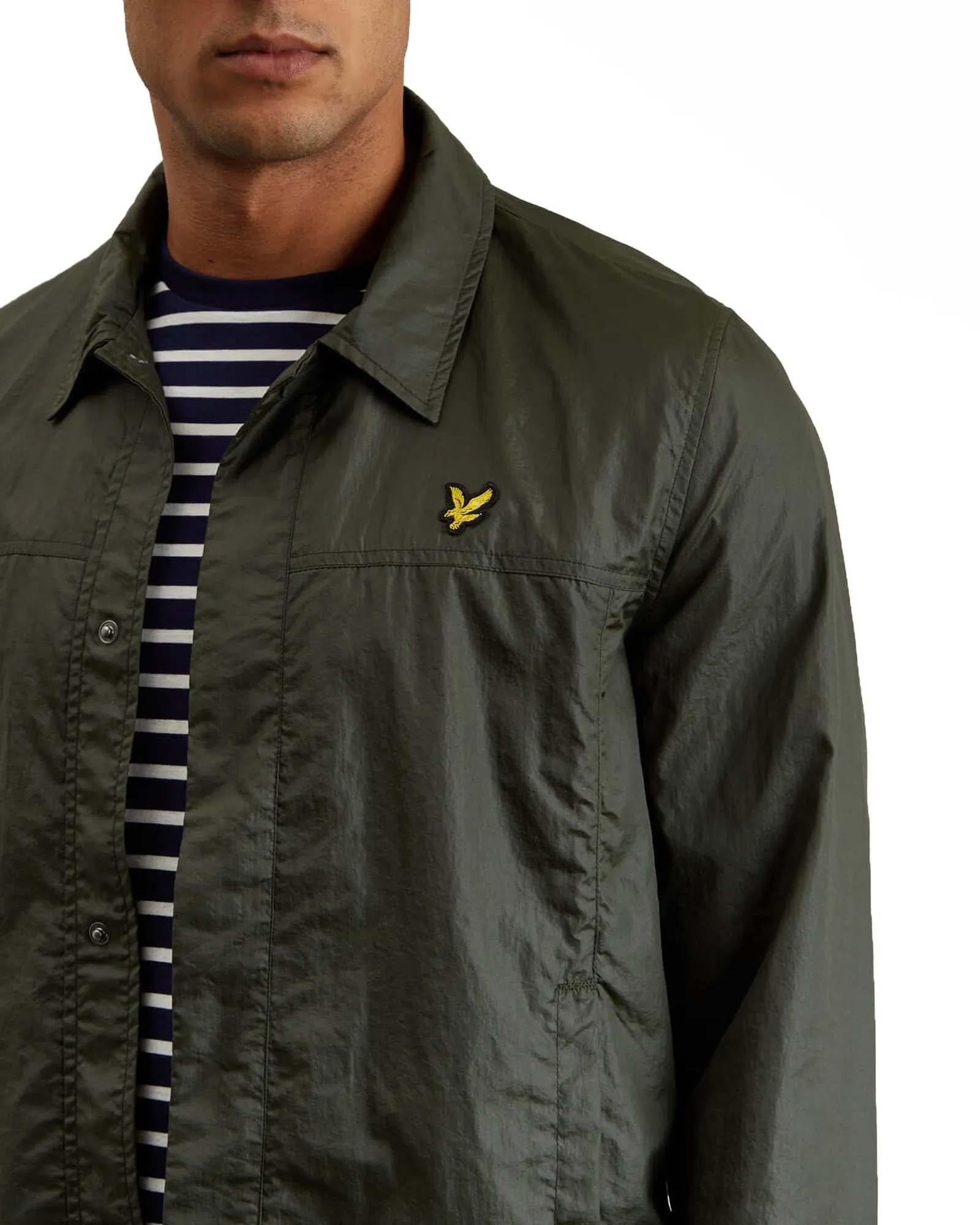 Lyle and Scott Coach Zip Through Jacket - Dark Sage