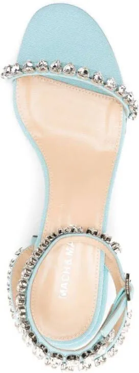 Blue MACH & MACH 60mm rhinestone-embellished sandals