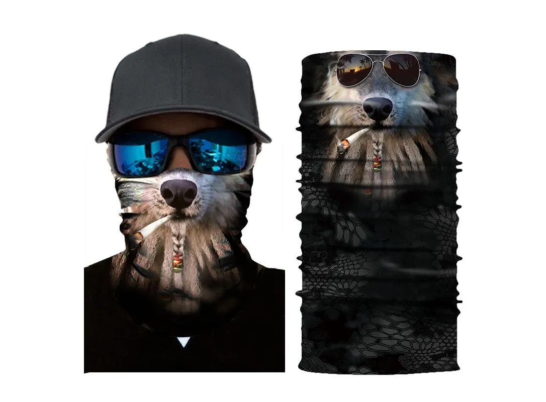 Magic Animal Monkey Shark Neck Gaiter Warmer Scarf Headband Snowboard Bicycle Headwear