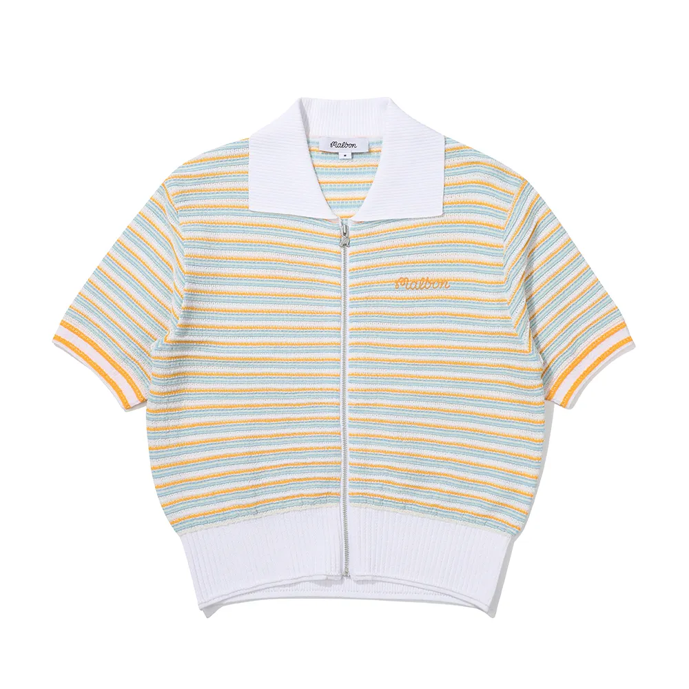 Stripes Short Sleeves Cardigans at Malbon Golf