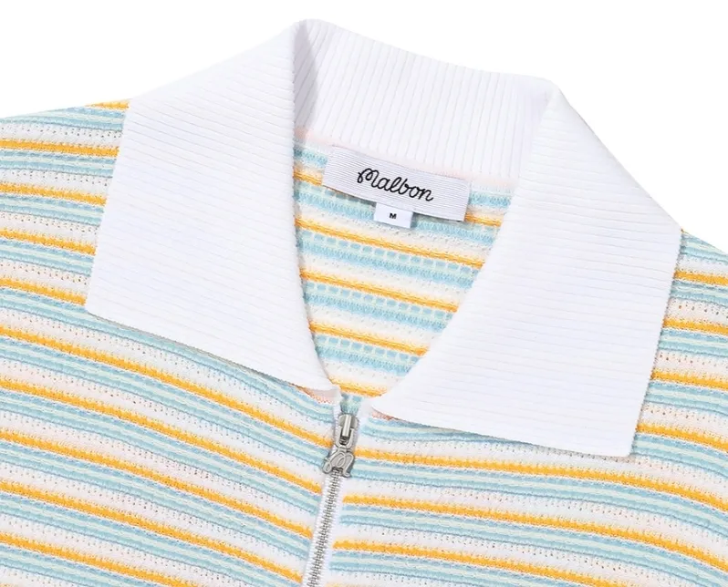 Stripes Short Sleeves Cardigans at Malbon Golf