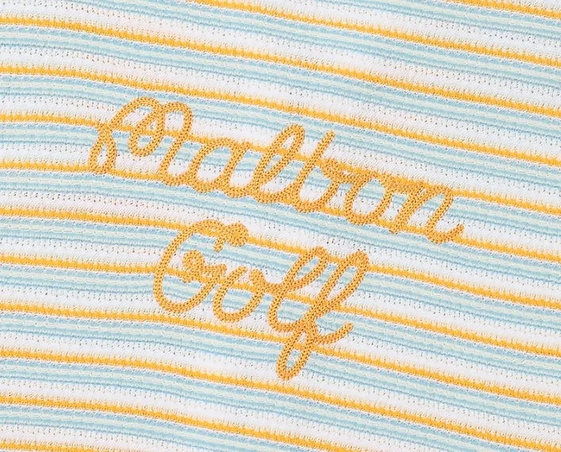 Stripes Short Sleeves Cardigans at Malbon Golf