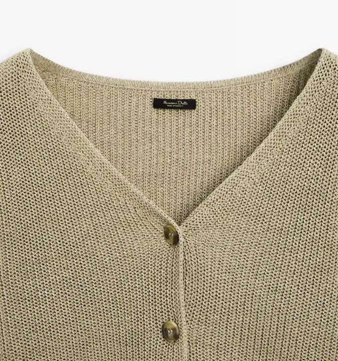 Massimo Dutti Cotton Long Sleeve Plain Casual Elegant Style