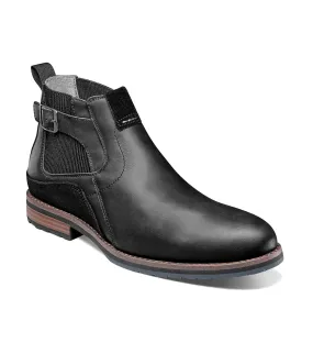 Men's Black Chelsea Boot Stacy Adams Oskar Plain Toe.