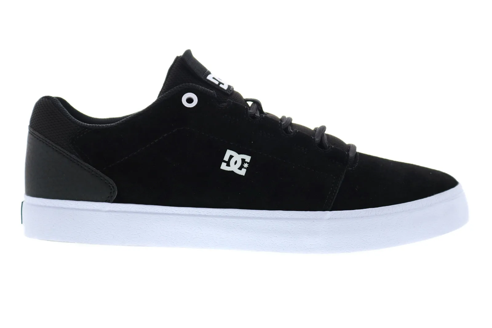 Mens Black Suede Lace Up Skate Sneakers Shoes - DC Hyde ADYS300580