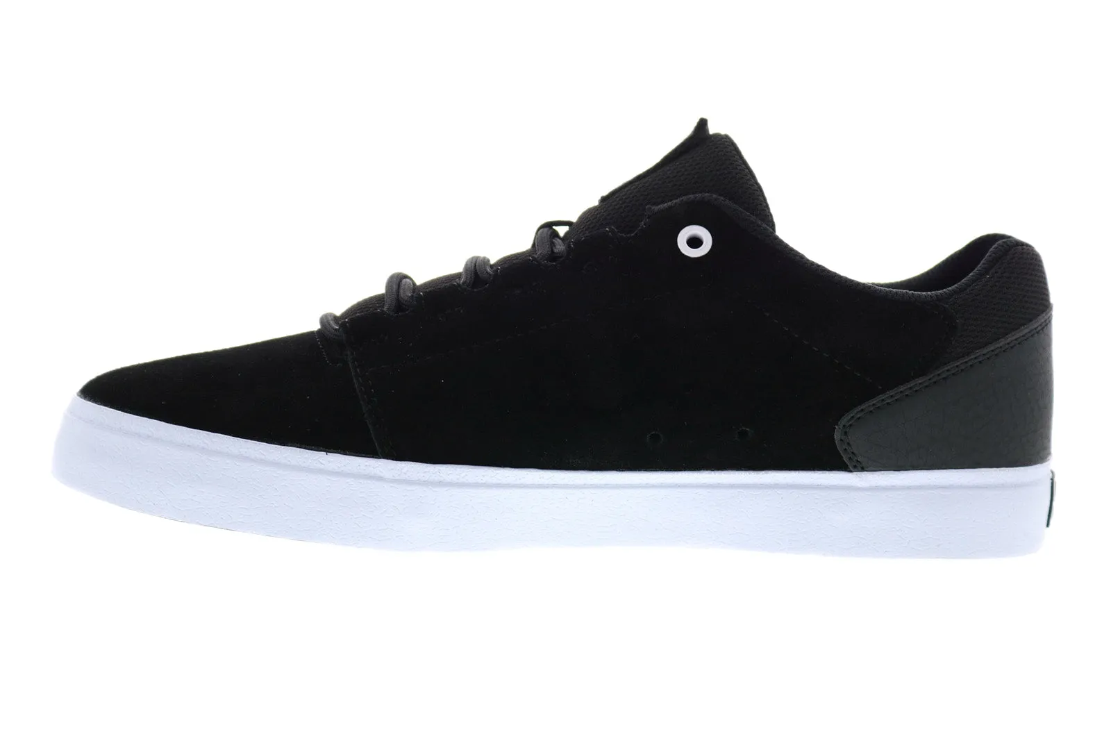 Mens Black Suede Lace Up Skate Sneakers Shoes - DC Hyde ADYS300580