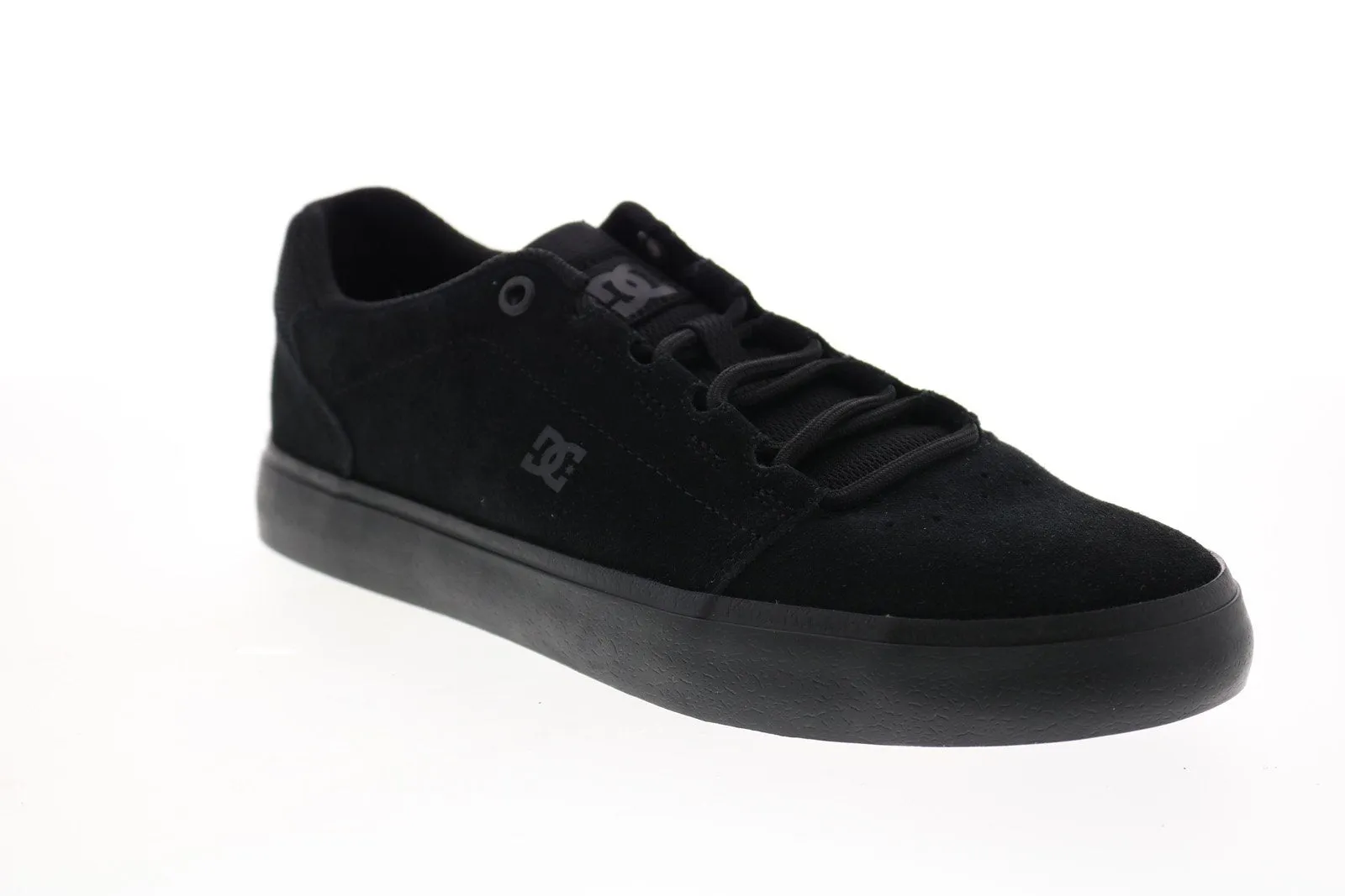 Mens Black Suede Skate Sneakers Lace Up - DC Hyde S ADYS300579