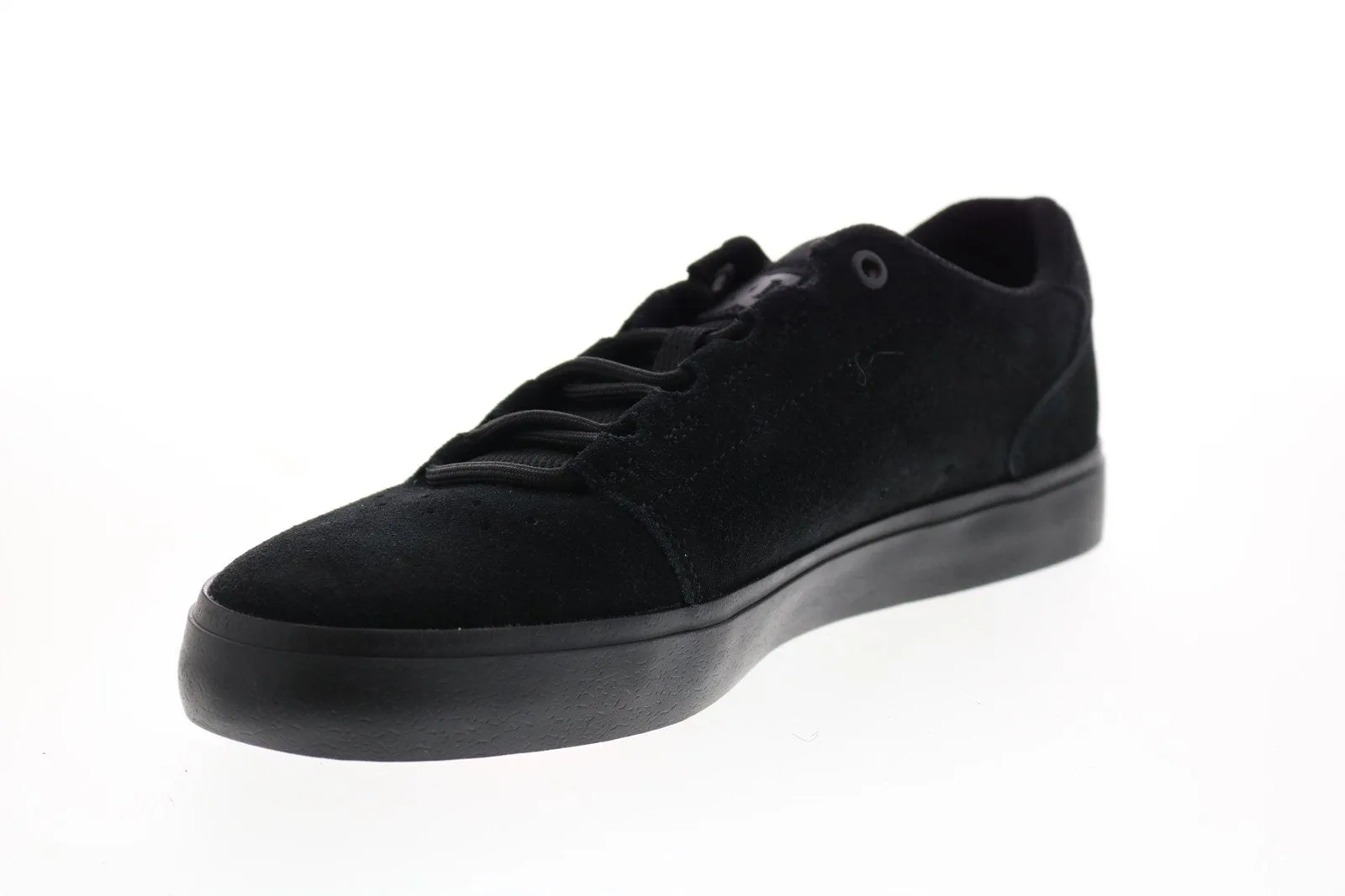 Mens Black Suede Skate Sneakers Lace Up - DC Hyde S ADYS300579