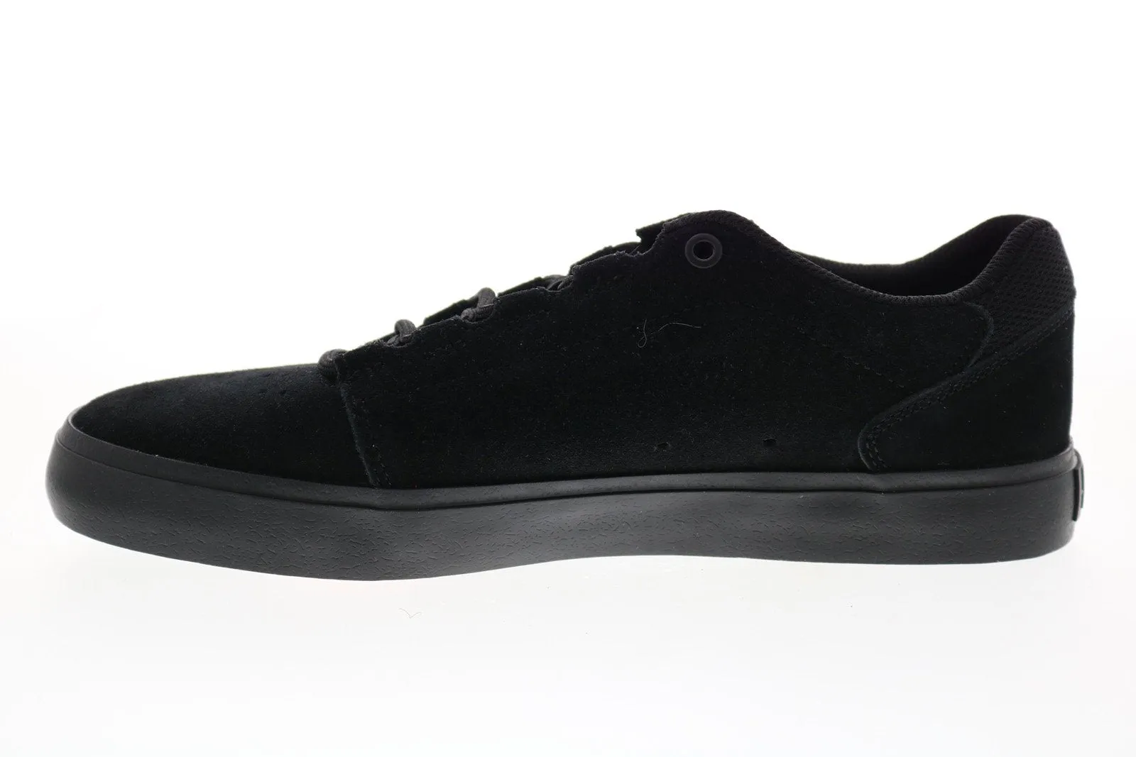 Mens Black Suede Skate Sneakers Lace Up - DC Hyde S ADYS300579