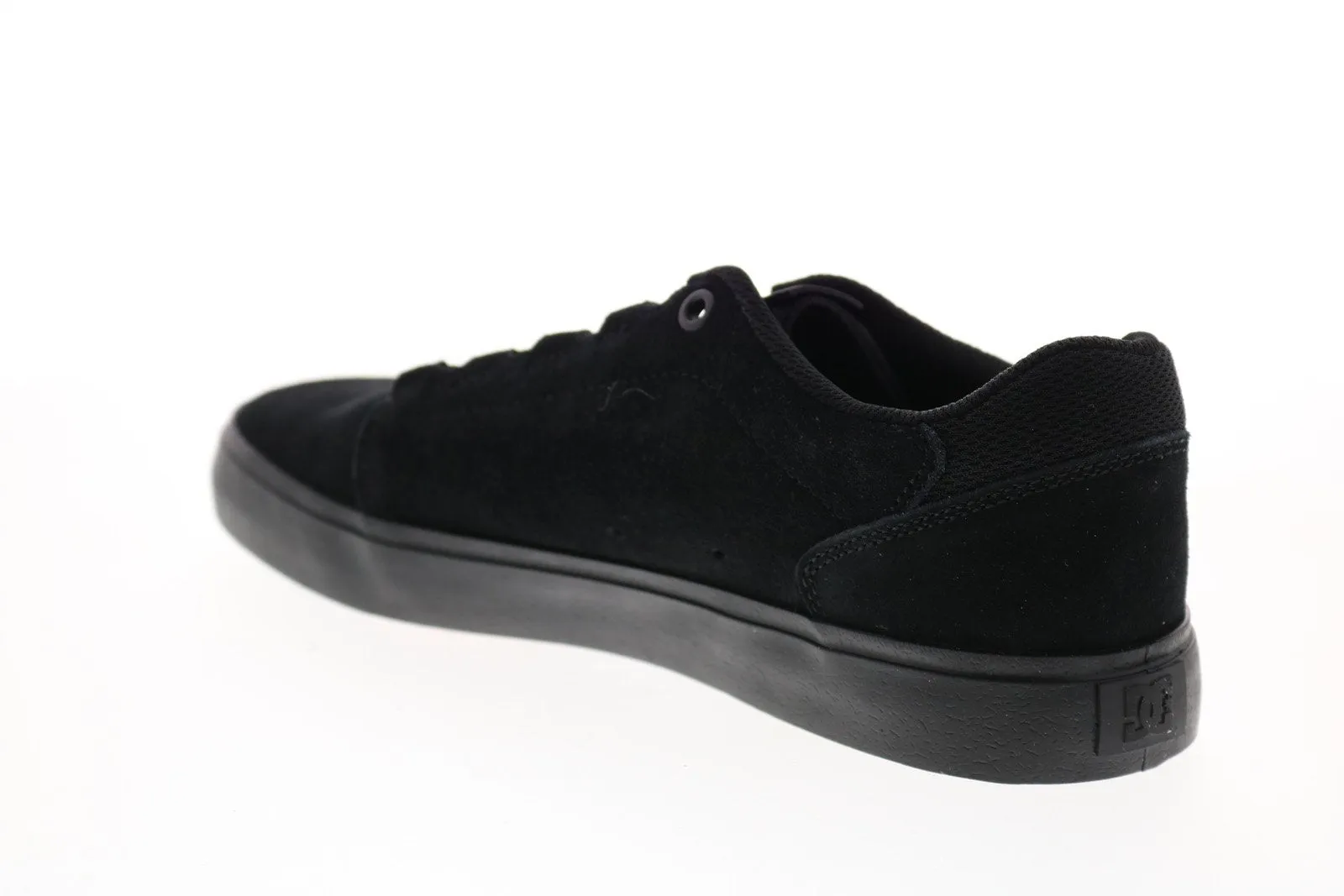 Mens Black Suede Skate Sneakers Lace Up - DC Hyde S ADYS300579