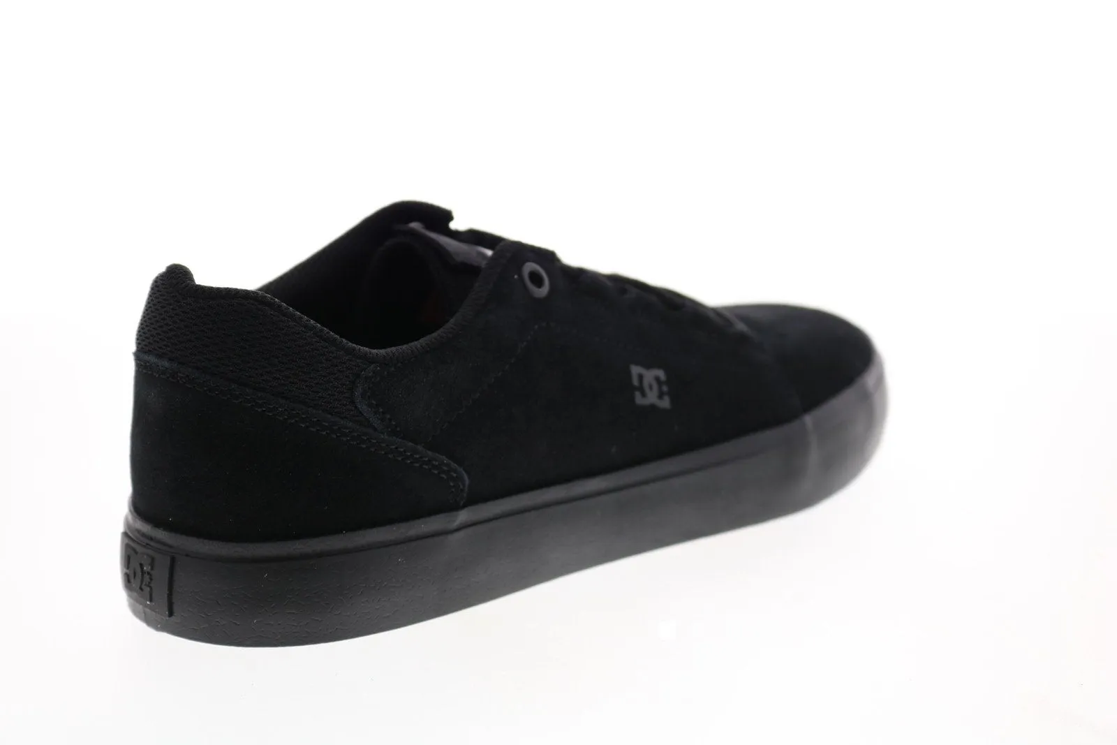 Mens Black Suede Skate Sneakers Lace Up - DC Hyde S ADYS300579