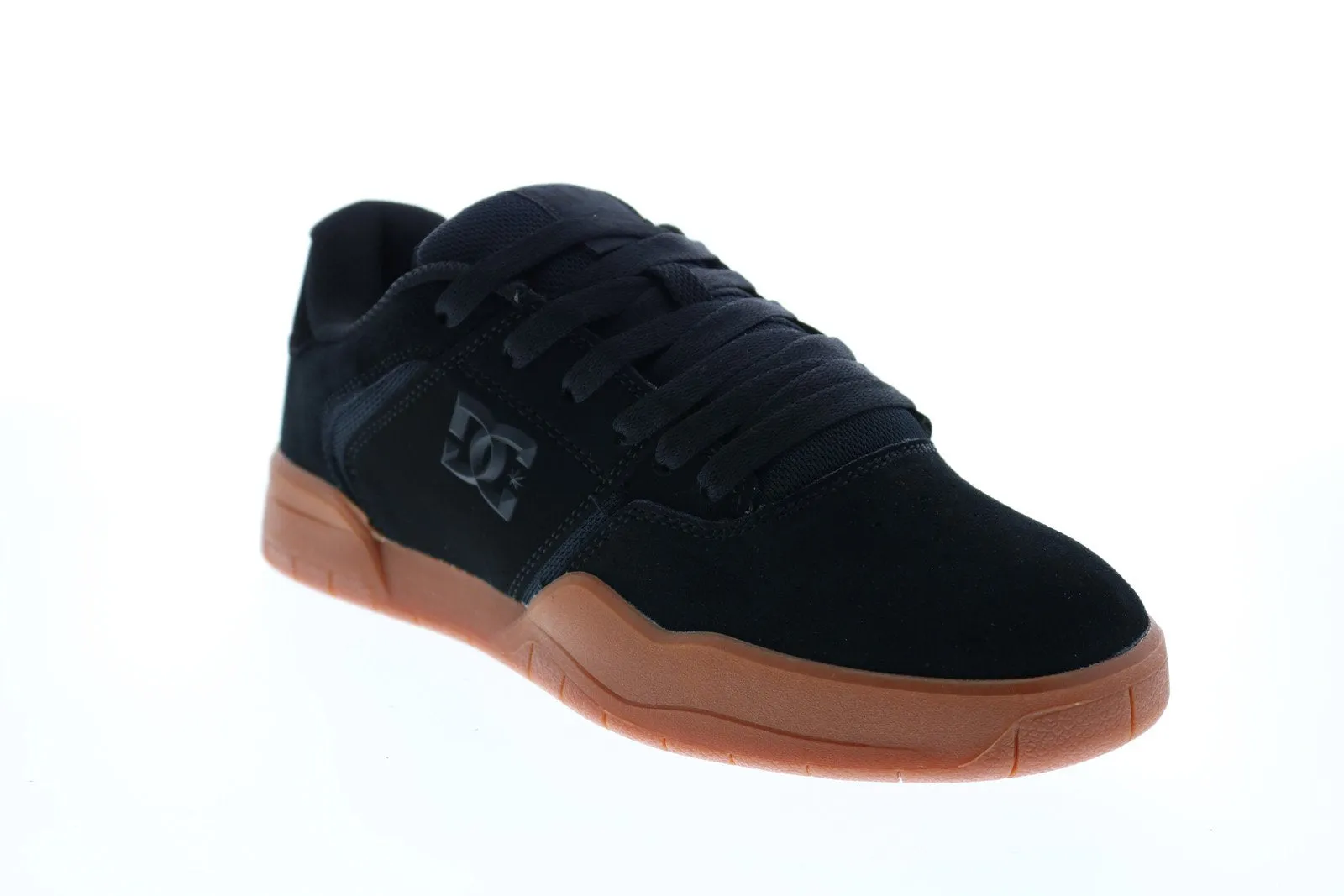 Mens Black Suede Skate Sneakers Shoes - DC Central ADYS100551