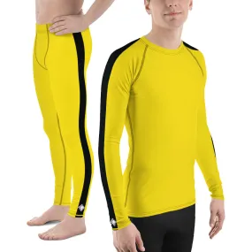 Men's Bruce Lee Game of Death Rash Guard and Leggings Set.