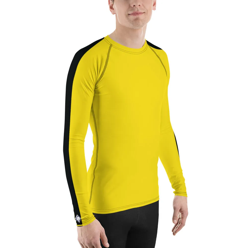 Men's Bruce Lee Game of Death Rash Guard and Leggings Set.