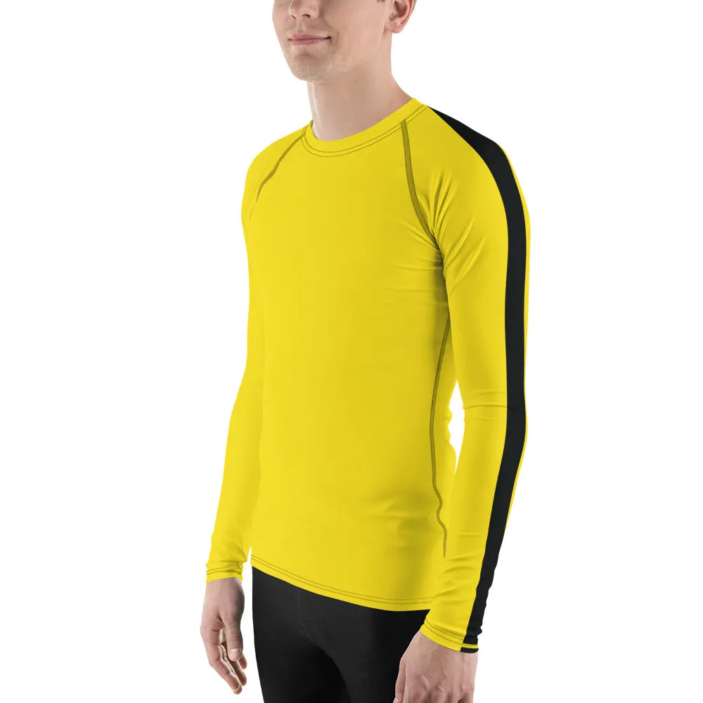 Men's Bruce Lee Game of Death Rash Guard and Leggings Set.