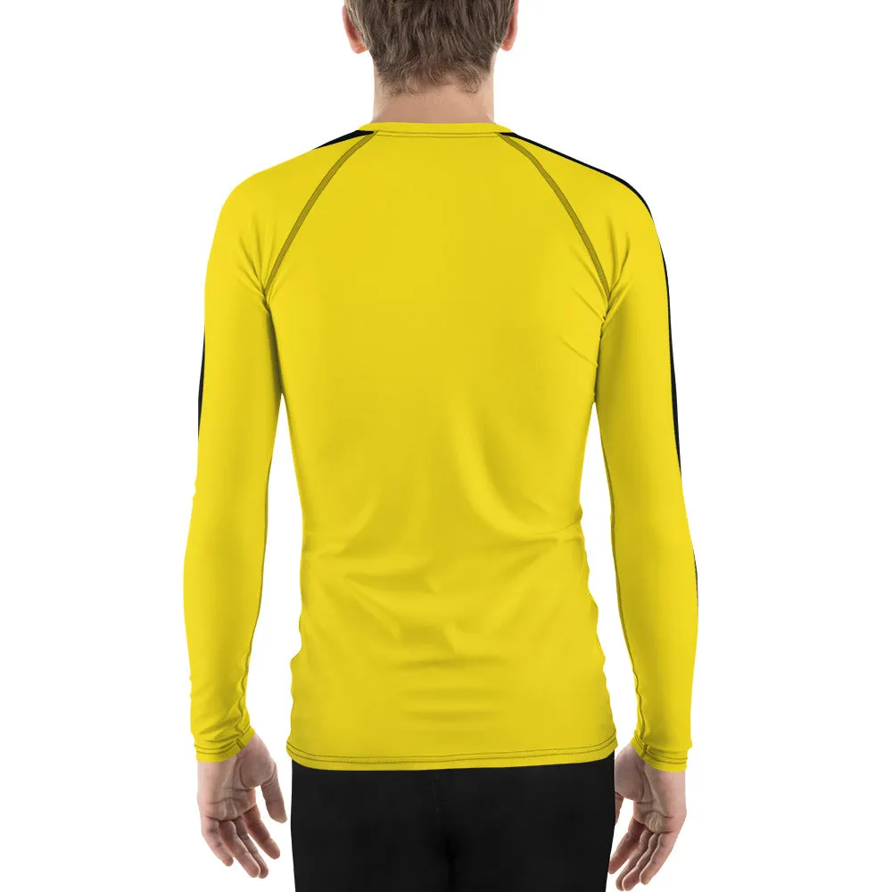 Men's Bruce Lee Game of Death Rash Guard and Leggings Set.