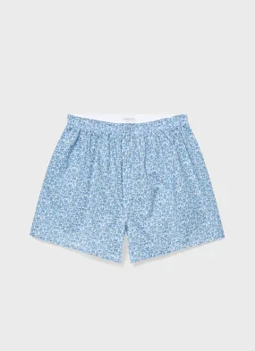 Men's Classic Boxer Shorts in Liberty Fabric, Blue