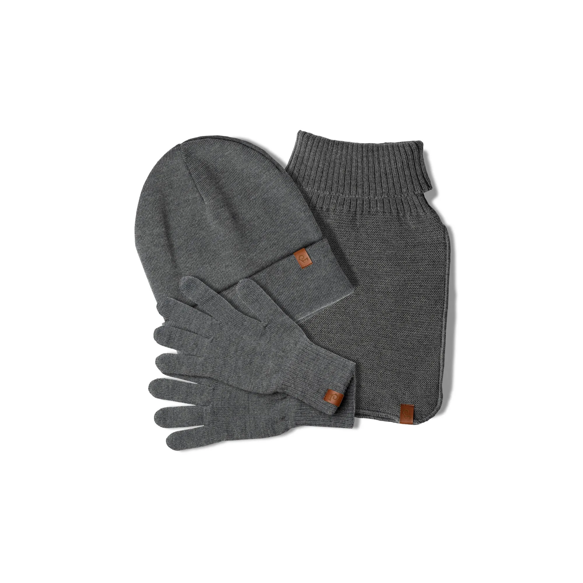 Men's Knit Beanie, Dickie & Gloves Set