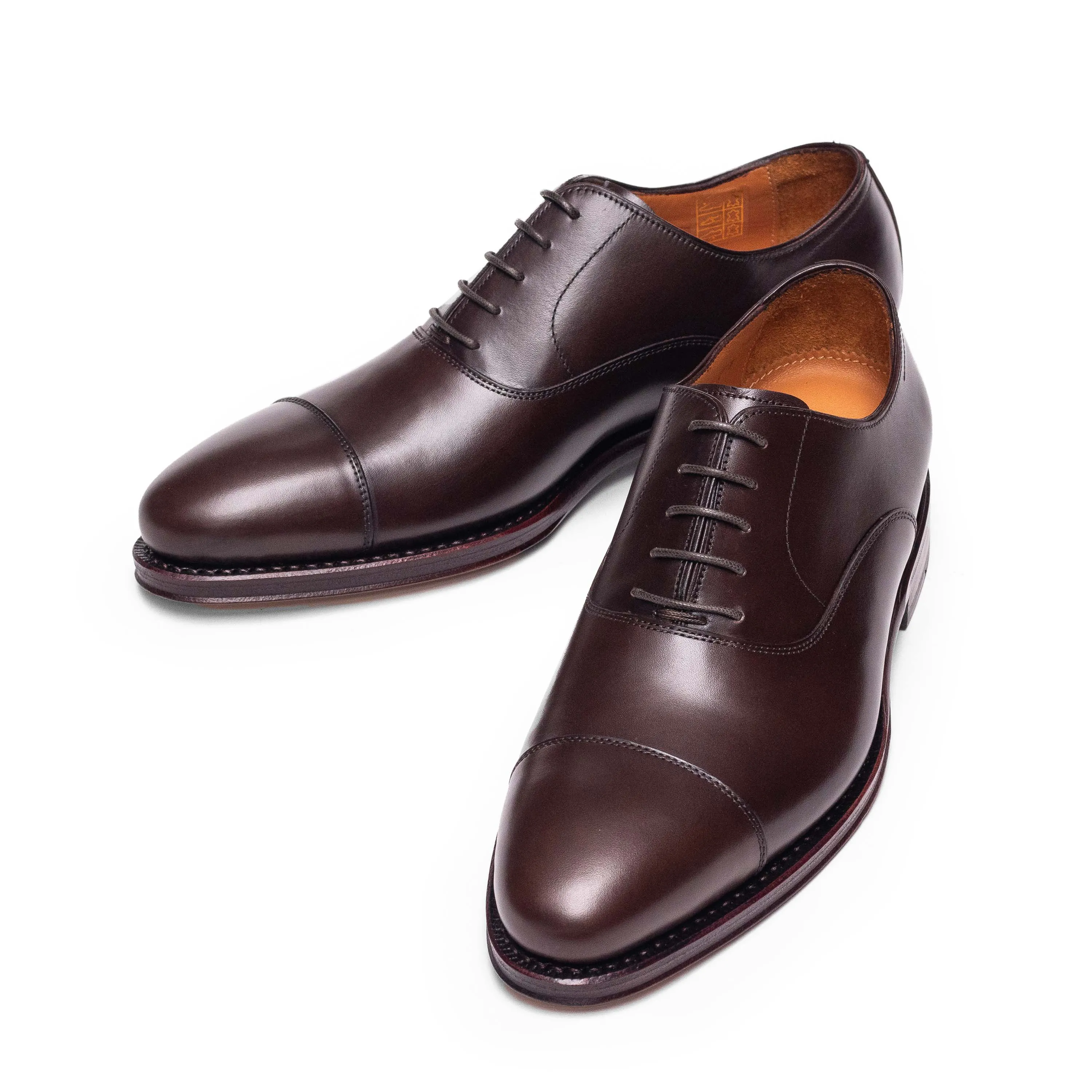 Men's Dark Brown Calf Oxford Cap Toe 98317