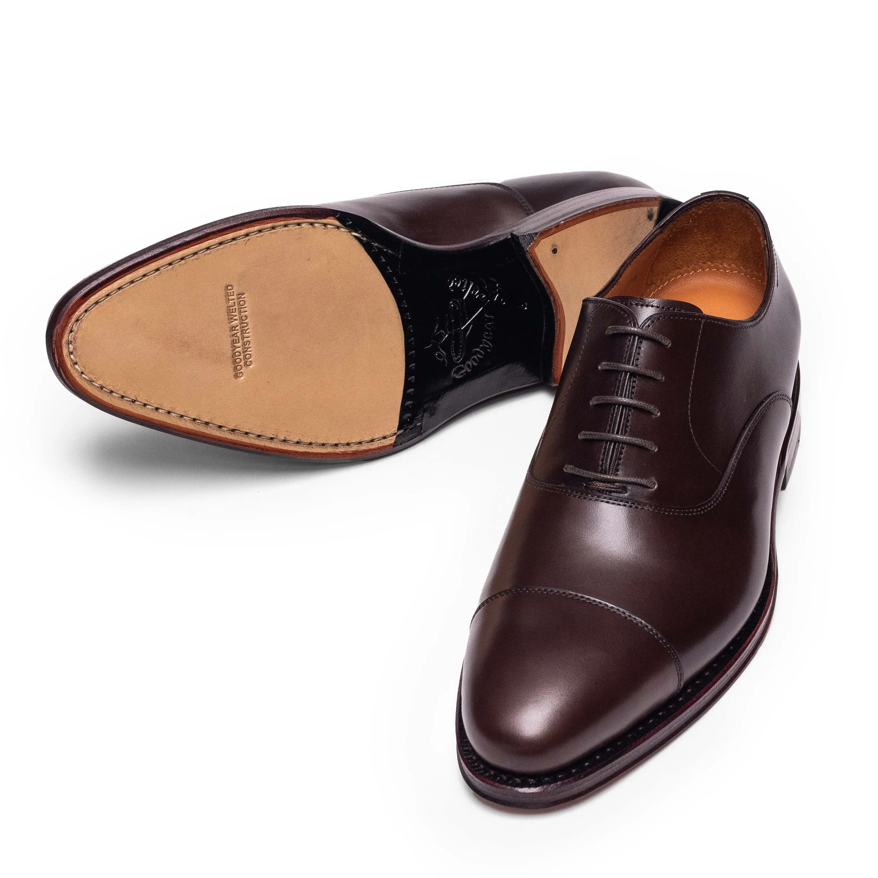 Men's Dark Brown Calf Oxford Cap Toe 98317