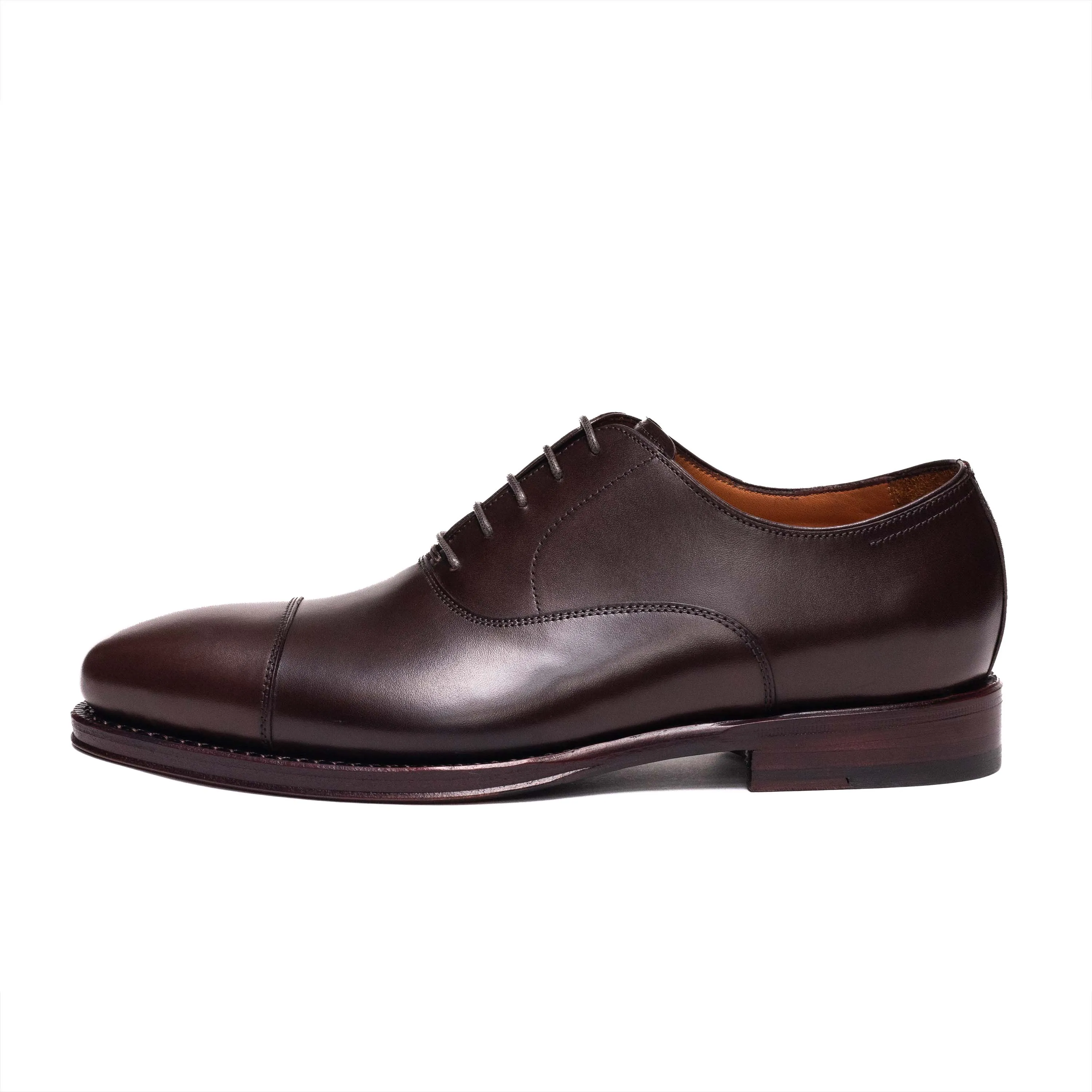 Men's Dark Brown Calf Oxford Cap Toe 98317