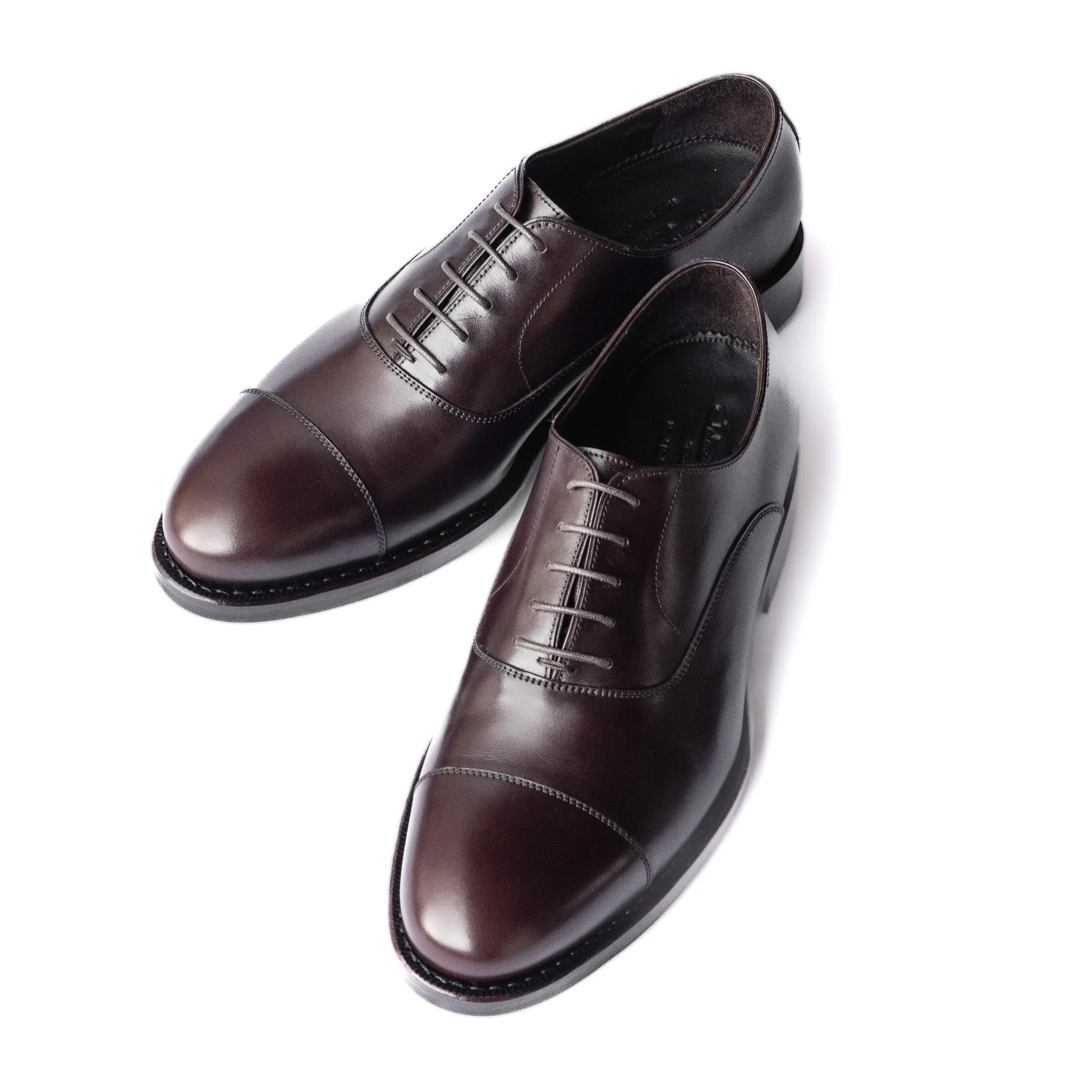 Men's Oxford Cap Toe in Vegano Crust Marrone