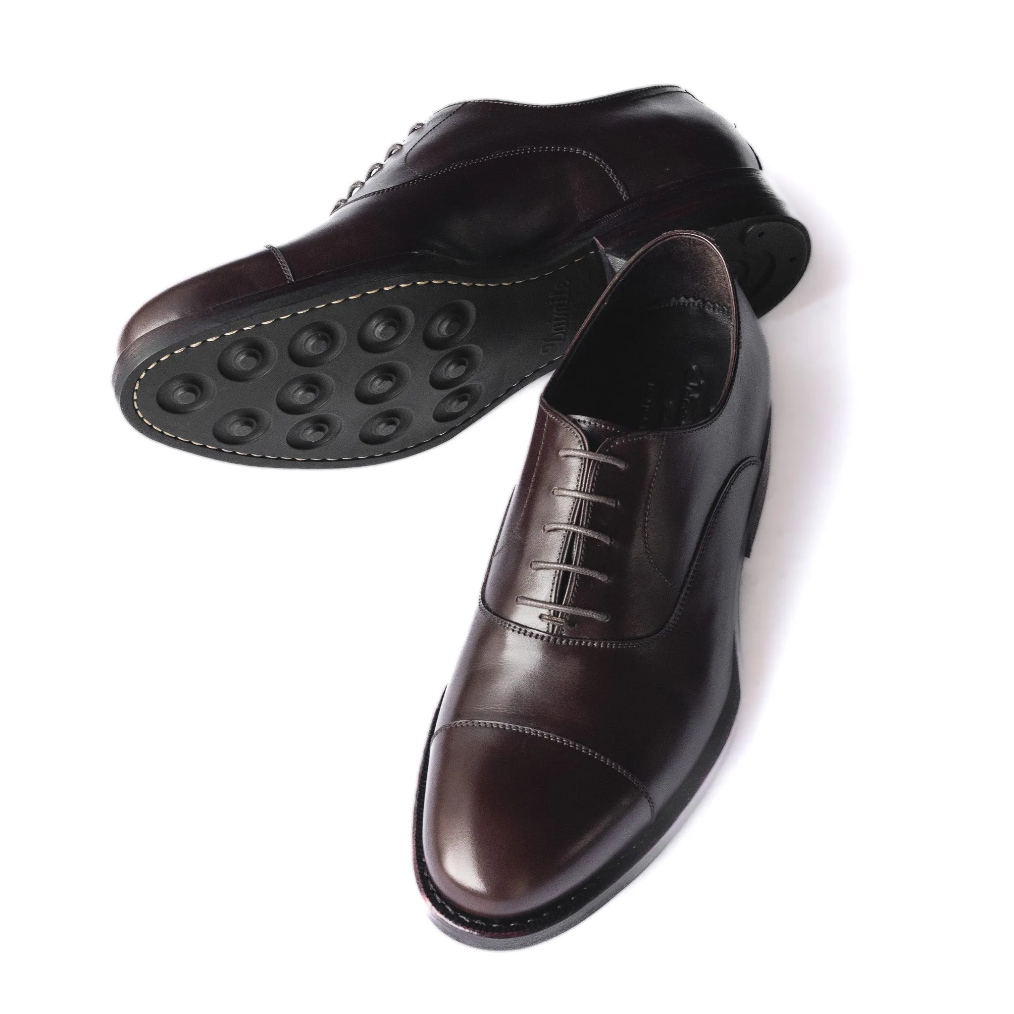 Men's Oxford Cap Toe in Vegano Crust Marrone