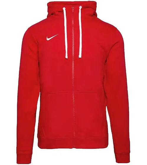 Men's Red Full Zip Hooded Nike Jacket