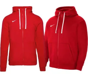 Men's Red Full Zip Hooded Nike Jacket