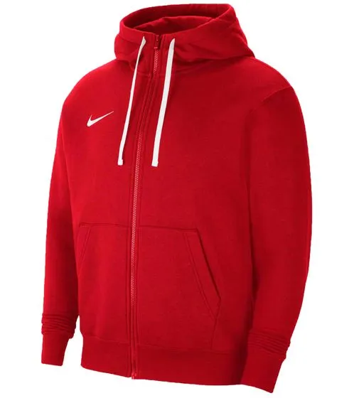 Men's Red Full Zip Hooded Nike Jacket