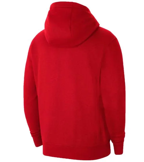 Men's Red Full Zip Hooded Nike Jacket