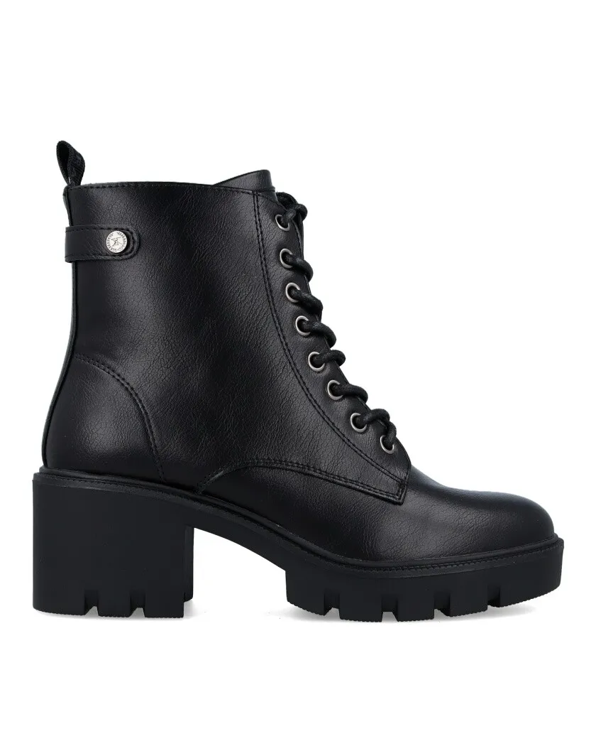 Xti Military Ankle Boots with Heel 142983