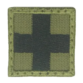 Mini Olive Green Cross Patch: 1 Inch