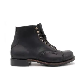 Moorby Men Toe Cap Service Boot Black 2821