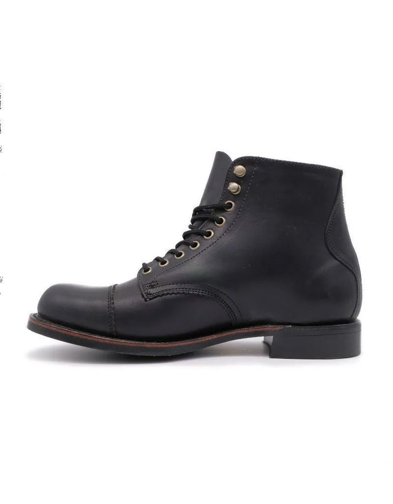 Moorby Men Toe Cap Service Boot Black 2821