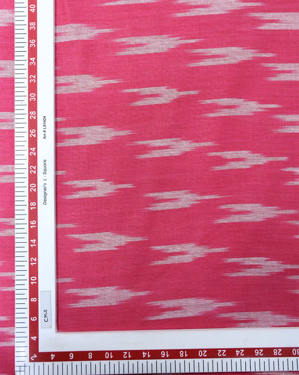 Multi-colored cotton ikat fabric