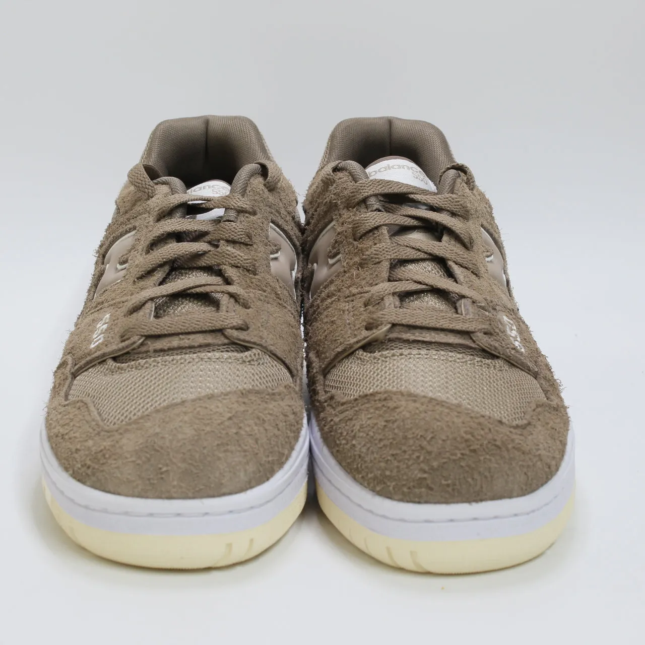 Mushroom Brown White New Balance BB550 Trainers